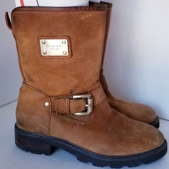 MICHAEL KORS Lug Sole Moto Engineer Boots Boho Western Festival Riding Sz 6.5M - Picture 2 of 11